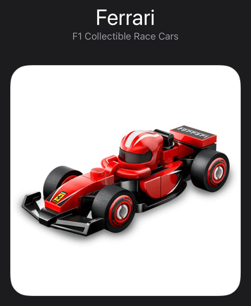 LEGO Fórmula 1 - Serie Minifiguras (Ferrari)