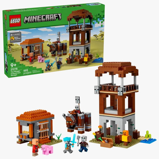 LEGO Minecraft - El Puesto de Avanzada de los Saqueadores y el Devastador
