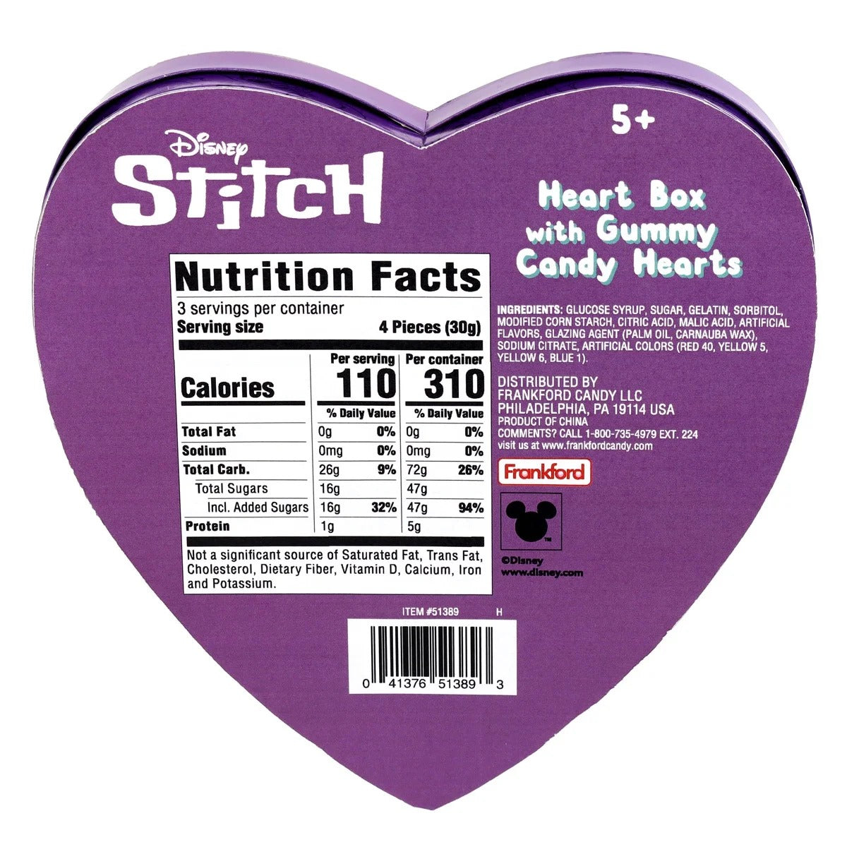 Stitch - Caja San Valentin (Gomitas)