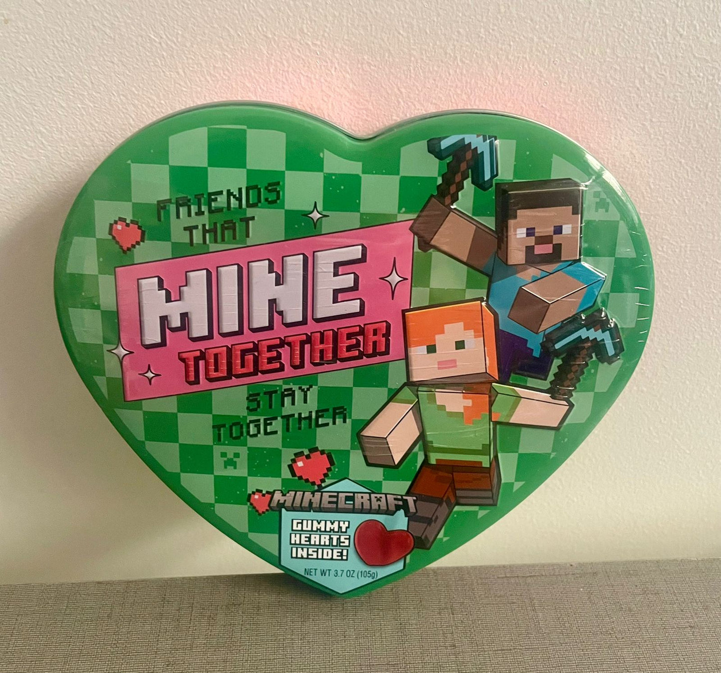 Minecraft - Caja San Valentin (Gomitas)