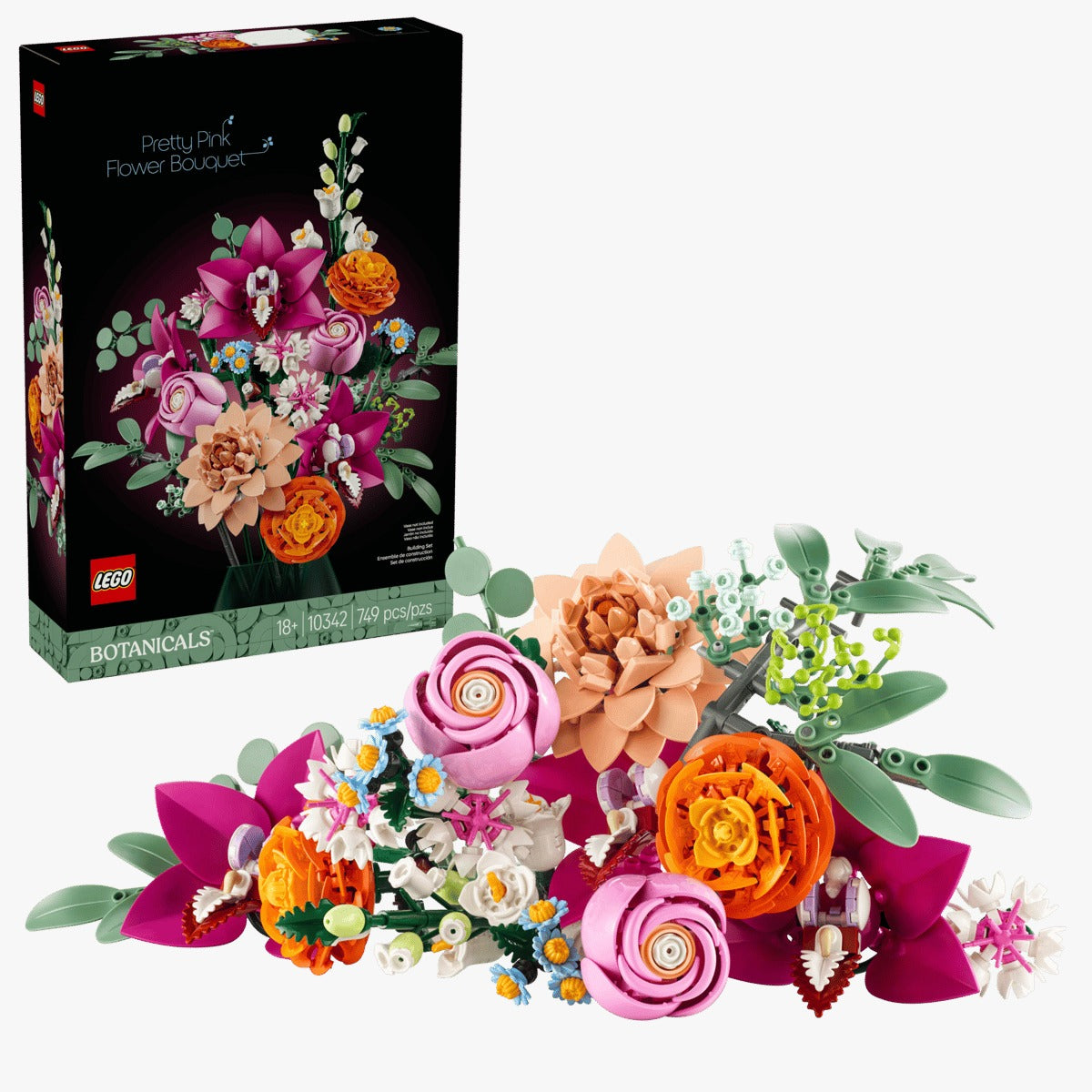 LEGO - Ramo de Flores Fantasía en Rosa
